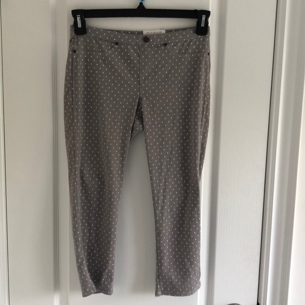 Swiss dot jeans Capri leggings